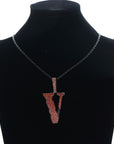 asap bari asap rocky vlone v pendant necklace chain diamond lil uzi vert playboi carti jeweler