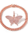 Kylie Jenner Butterfly Coupe pendant necklace chain diamond asap mob awge icebox