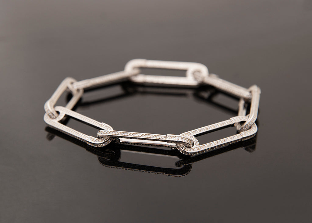 paper clip links jacob & co virgil abloh offwhite alike necklace chain link diamond travis scott silver white gold buy