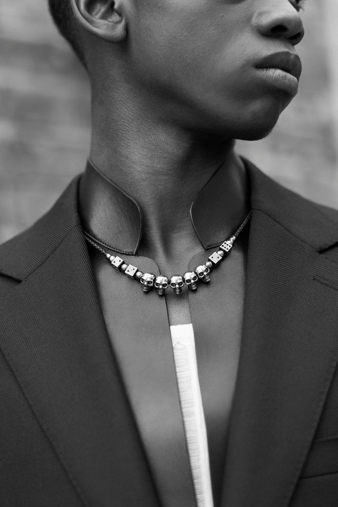 asap rocky jewelry pearl necklace dice skull chain choker playboi carti vlone