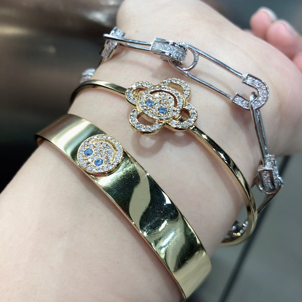 EYEFUNNY アイファニー Diamond safetypin bracelet necklace diamond poggy jbalvin kim jones clot poon
