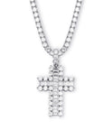 Vintage baguette cross pendant necklace free chain kanye west travis scott liluzivert vlone
