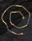 Harry Winston heart gemstone diamond tennis link rainbow multicolored frank ocean kandi man blonded instagram flower bracelet diamond rave bracelet daisy Homer Drake Kanye West