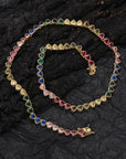 Harry Winston heart gemstone diamond tennis link rainbow multicolored frank ocean kandi man blonded instagram flower bracelet diamond rave bracelet daisy Homer Drake Kanye West