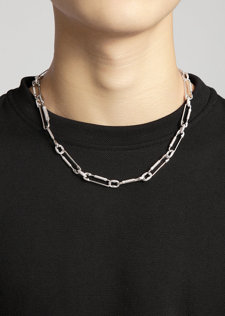 paper clip links jacob & co virgil abloh offwhite alike necklace chain link diamond travis scott silver white gold buy