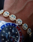 EYEFUNNY smiling face bangle bracelet smiley diamond vvs アイファニー POGGY KIM JONES VIRGIL JBALVIN