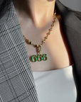 buy enamel green bottega veneta 333 pendant necklace chain netaporter farfetch luxury designer jewelry custom high fashion