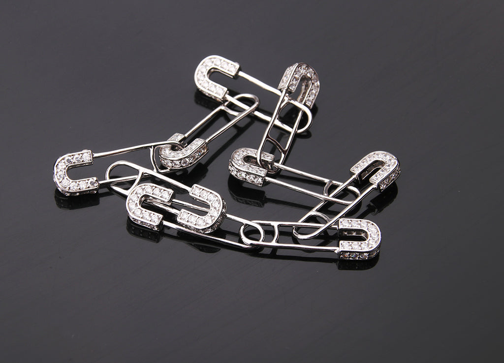 EYEFUNNY アイファニー Diamond safetypin bracelet necklace diamond poggy jbalvin kim jones clot poon