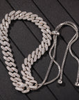 9mm cuban link chain adjustable female cardi b kylie jenner vvs diamond ifandco luxury handbag jewellery