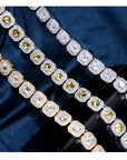 travis scott canary halo two row scott solitaire tennis link bracelet out with kylie jenner AP style kardashian fashion nova shein