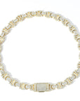 Vintage 13mm C de Cartier double CC baguette necklace cuban link chain interlaced diamond necklace rapper trap music playboi carti