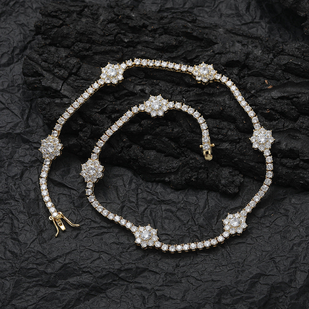 Harry Winston sunflower diamond tennis link frank kandi man blonded instagram flower bracelet diamond rave bracelet daisy ocean Drake Kanye West