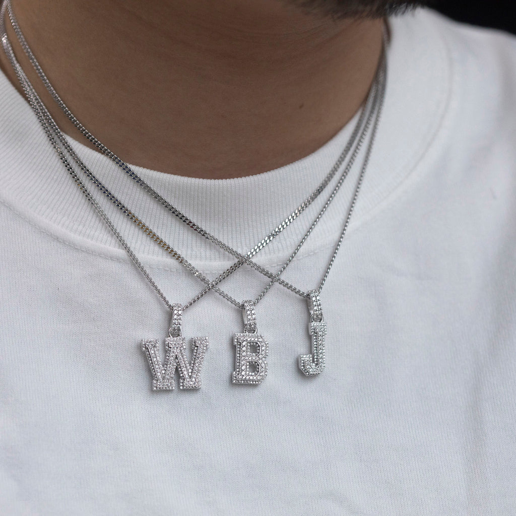 custom alphabet letter bubble nano greg yuna diamond silver white gold celebrity jewelers ifandco