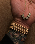 baby block letter custom necklace chain choker jesus is king kanye west rhude virgil off white