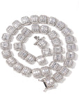 halo iced baguette travis chain canary diamond necklace chain bracelet cheapest asap rocky vlone