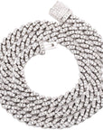 6mm cuban link necklace chain diamond ankle chain hip hop rapper jewelers ifandco cardib megan fashion nova hip hop jewelry