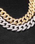 14mm cuban link fully iced micro pave diamond travis scott playboi carti asap rocky ian connor vlone vvs