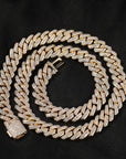 curb cuban link 10mm diamond necklace chain fully iced custom clasp diamond ifandco