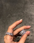 Kylie Jenner signature eternity band ring in oval kylie ring diamond