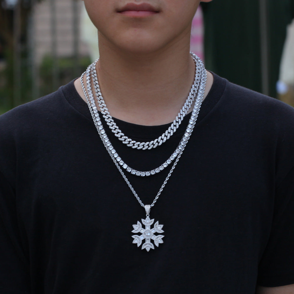 Quavo Gifts Saweetie A $75K Iced Snowflake pendant necklace chain free vvs diamond girl my type