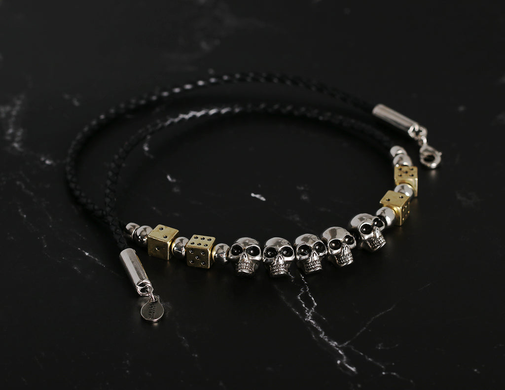 asap rocky jewelry pearl necklace dice skull chain choker playboi carti vlone
