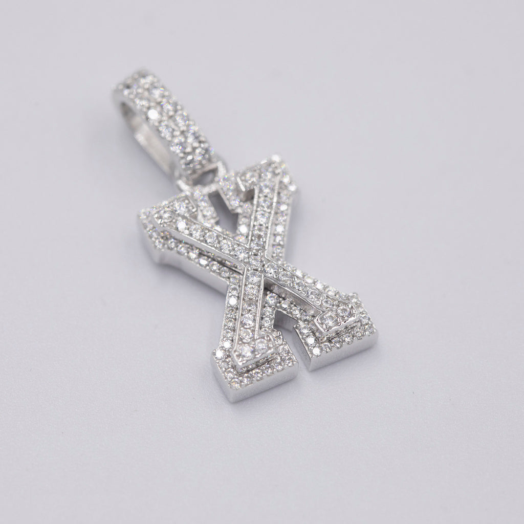 custom alphabet letter bubble nano greg yuna diamond silver white gold celebrity jewelers ifandco