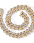 18mm rounded bubble cuban links necklace/bracelet chain 3D diamons vvs ifandco