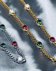 Infinity stone cuban link necklace chain Pharrell jacob & co diamonds necklace grill gemstone rare