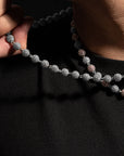 ben baller fully iced diamond beads chain necklace kid kudi