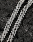 curb cuban link 10mm diamond necklace chain fully iced custom clasp diamond ifandco