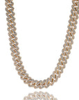 curb cuban link 10mm diamond necklace chain fully iced custom clasp diamond ifandco