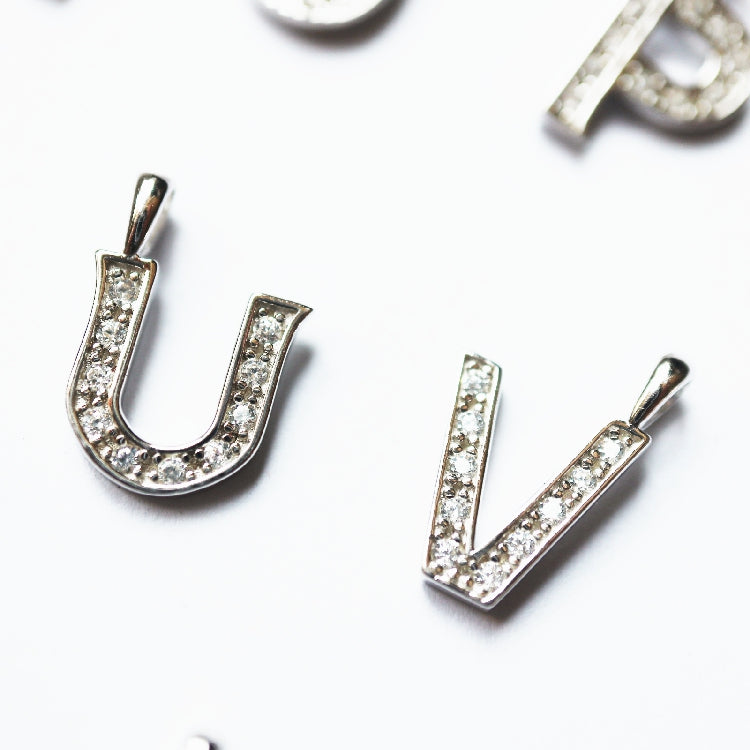eyefunny アイファニー custom letter diamond alphabet necklace chain