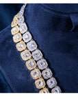 travis scott canary halo two row scott solitaire tennis link bracelet out with kylie jenner AP style kardashian fashion nova shein