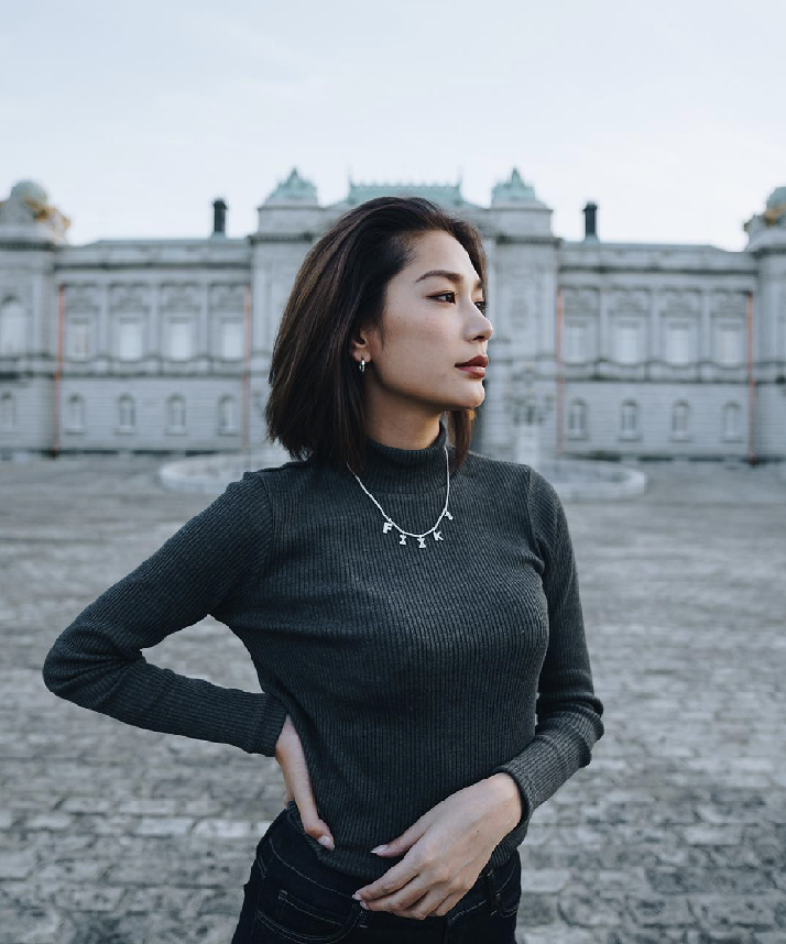 eyefunny アイファニー custom letter diamond alphabet necklace chain