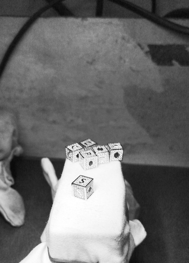 baby block letter custom necklace chain choker jesus is king kanye west rhude virgil off white