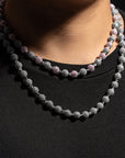 ben baller fully iced diamond beads chain necklace kid kudi