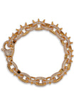 Playboi Carti spiked links necklace cuban link fully iced diamond vvs vlone asap rocky