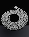 Fully iced 3D Bubble 10mm diamond cuban link necklace chain Yellow Gold high end fine jewelry ifandco jewelers travis scott