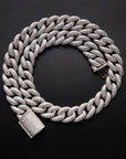 15mm rounded bubble cuban links necklace/bracelet chain 3D diamons vvs ifandco