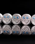 EYEFUNNY smiling face bangle bracelet smiley diamond vvs アイファニー POGGY KIM JONES VIRGIL JBALVIN