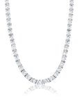 retangle radiant cut diamond tennis link necklace chain diamond white gold travis rapper hip hop jewelery jewelers celebrity