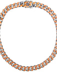 louis vuitton virgil off white inspired alike enamel cuban link necklace chain