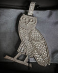 Iced Out OVO owl pendant necklace with free matching chain included. As seen on Drake ifandco custom diamond necklace buy ovo merch drake concert