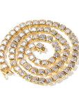 Emerald Cut Diamond Eternity Line Tennis Bracelet in white gold diamonds fine jewelery celebrity jewelers
