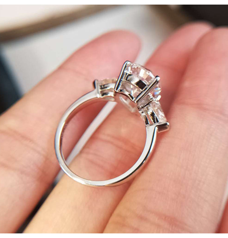 asap rocky pear diamond ring unique three stone engagement ring jeweler vvs