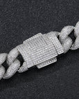 18mm rounded bubble cuban links necklace/bracelet chain 3D diamons vvs ifandco shopgld