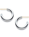 high fashion luxury hoop earrings silver 925 white gold yellow gold coated 18k diamond