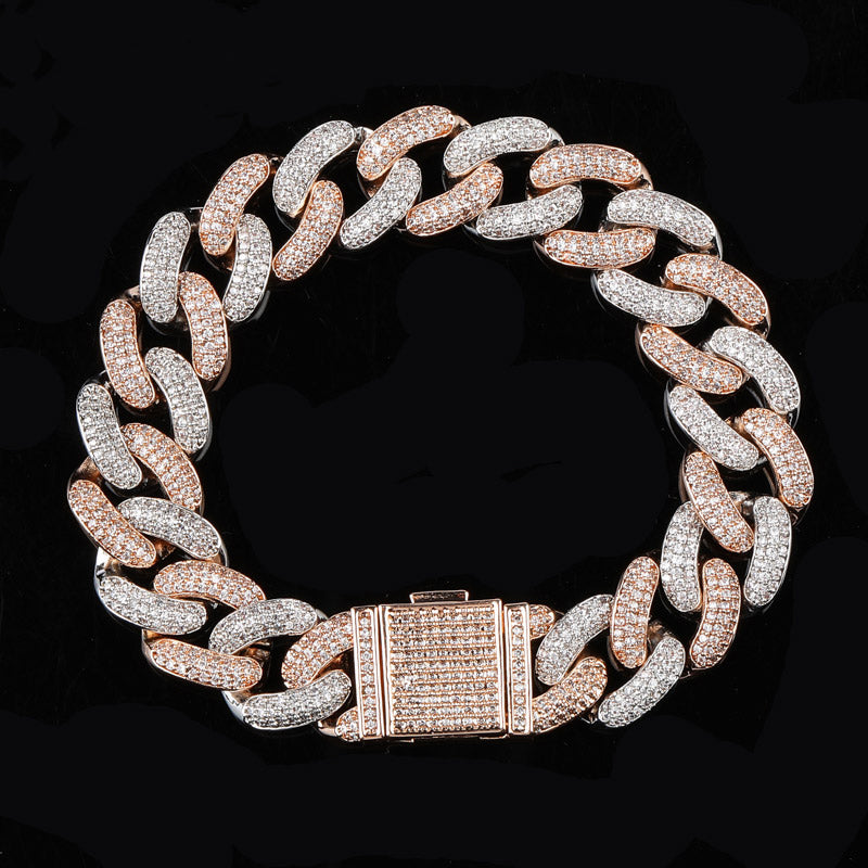 14mm cuban link fully iced micro pave diamond travis scott playboi carti asap rocky ian connor vlone vvs