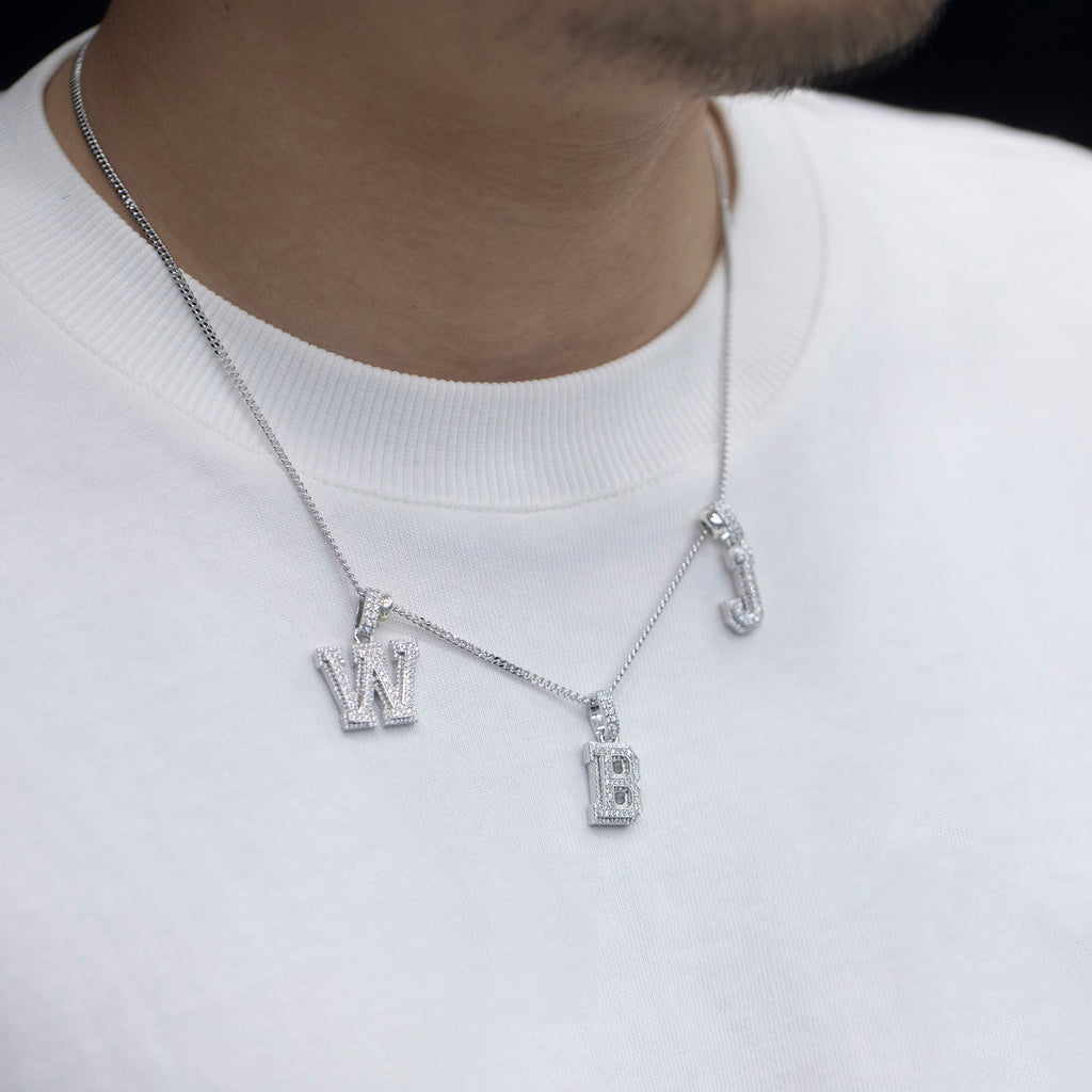 custom alphabet letter bubble nano greg yuna diamond silver white gold celebrity jewelers ifandco