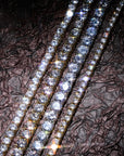 4mm tennis link silver white gold diamond necklace short diamond necklace choker White Gold kylie jenner kardashians fashion nova shein